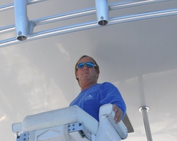 Captain Joe Drosey on deck